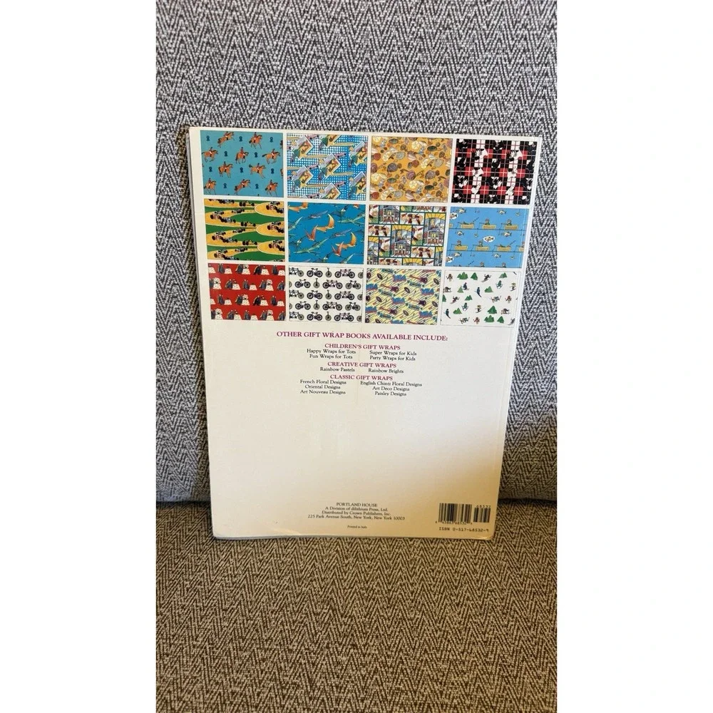 Vintage Wrapping Paper 1989 Super Wraps for Kids by Clair Moritz Y2K